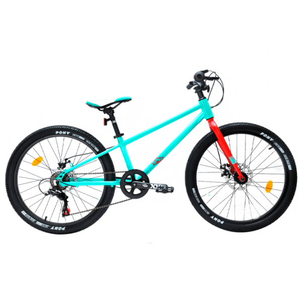 Bicicletă Crosser Kids Bike 24" Green Aluminiu / Pentru copii photo 1