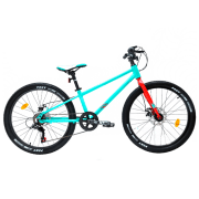 Bicicletă Crosser Kids Bike 24" Green Aluminiu / Pentru copii