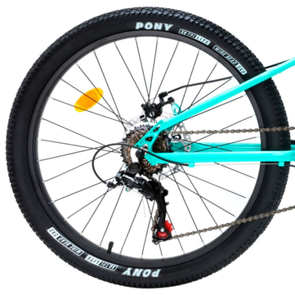 Bicicletă Crosser Kids Bike 24" Green Aluminiu / Pentru copii photo 3