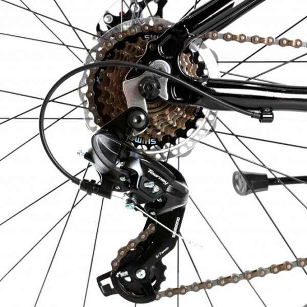 Bicicletă Crosser P6-2 26" 15" Black Aluminiu / Pentru adulți photo 4