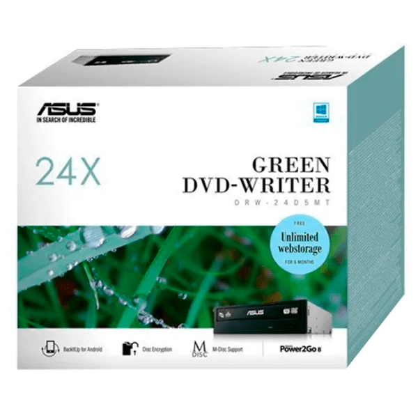 Оптический привод ASUS DRW-24D5MT (SATA) Black  photo 2