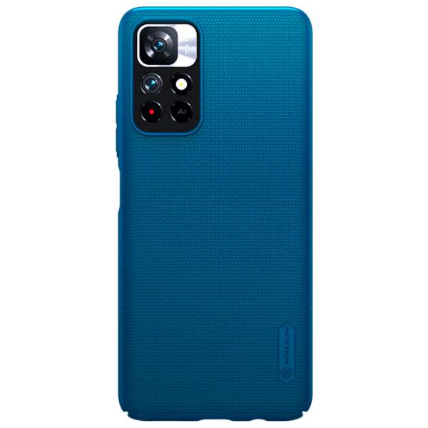 Чехол для смартфона Xiaomi Redmi Note 11 4G (Frosted Shield) Peacock Синий Nillkin, ПУ, Back photo 1