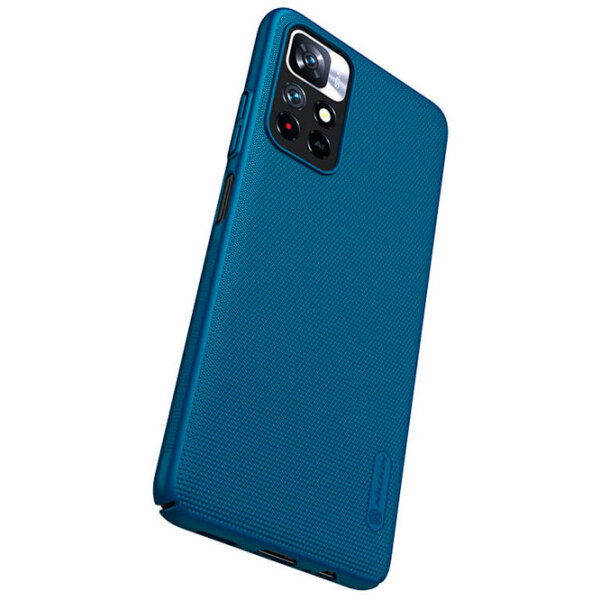 Чехол для смартфона Xiaomi Redmi Note 11 4G (Frosted Shield) Peacock Синий Nillkin, ПУ, Back photo 5