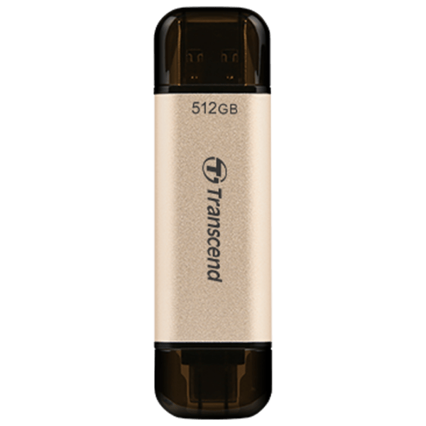 USB Flash Transcend Jet Flash 930C 512 GB Gold USB 2.0/ USB Type-C, Aluminiu photo 1