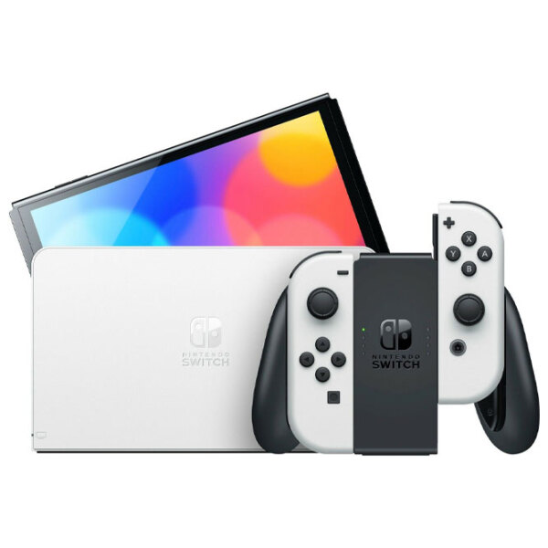 Consolă portabilă pentru jocuri Nintendo Switch Oled Model White 64 GB photo 2