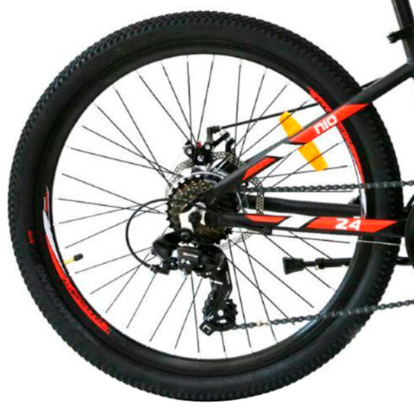 Bicicletă Crosser Stels Nio 24" 12.5" Black  Aluminiu / Pentru copii photo 5