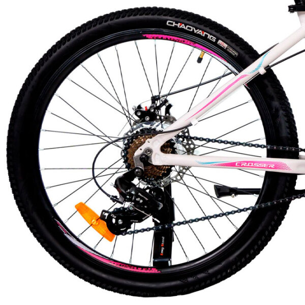 Bicicletă Crosser Sweet 24" 14" White Aluminiu / Pentru adulți photo 1