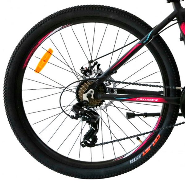 Bicicletă Crosser Sweet 24" 14" Black Aluminiu / Pentru adulți photo 2