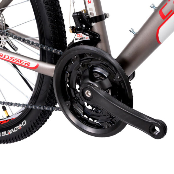 Bicicletă Crosser Trinity 24" 15" Gray Red Aluminiu / Pentru copii photo 5