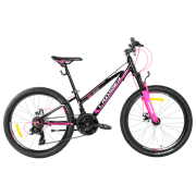 Велосипед Crosser XC-100 24" 11.8" Черный Pink Алюминий / Детский