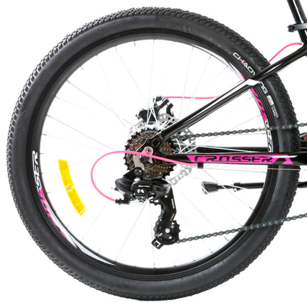 Велосипед Crosser XC-100 24" 11.8" Черный Pink Алюминий / Детский photo 2