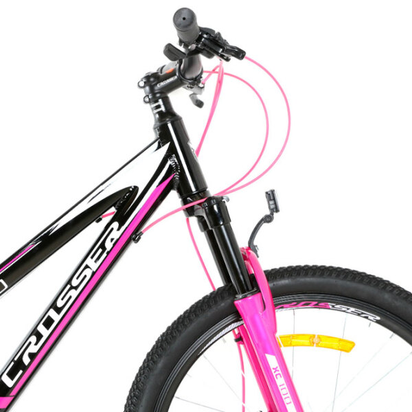 Велосипед Crosser XC-100 24" 11.8" Черный Pink Алюминий / Детский photo 4