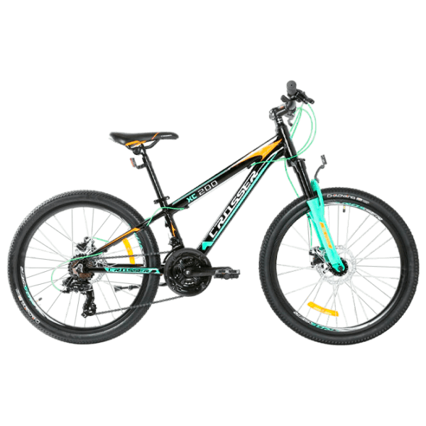 Bicicletă Crosser XC-200 26" 16.9" Green Black Aluminiu / Pentru copii photo 1