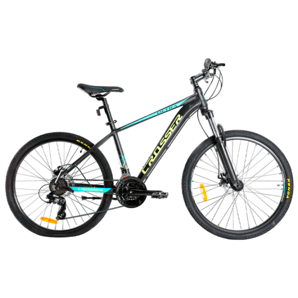 Bicicletă Crosser Ultra 26" 16.9" Black Yellow Aluminiu / Pentru adulți photo 1