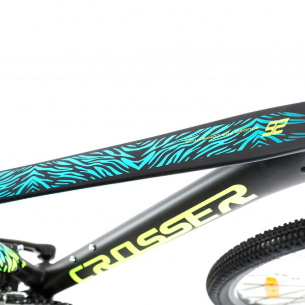 Bicicletă Crosser Ultra 26" 16.9" Black Yellow Aluminiu / Pentru adulți photo 4
