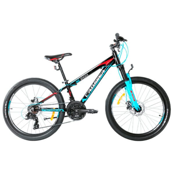 Bicicletă Crosser XC-200 24" 11.8" Blue Black Aluminiu / Pentru copii photo 1