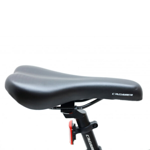Bicicletă Crosser HYBRID 700C 21" 24" Black Red Aluminiu / Pentru adulți photo 3