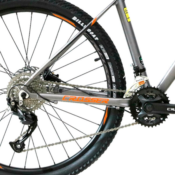 Bicicletă Crosser MT-042 29" 19" Orange  Aluminiu / Pentru adulți photo 5