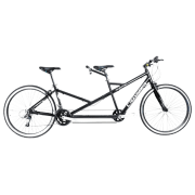 Bicicletă Crosser Tandem Duetto 20" 16" Black White Aluminiu / 