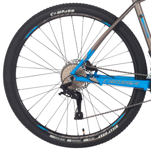 Bicicletă Crosser X880 Deore 29" 19" Blue Aluminiu / Pentru adulți photo 2