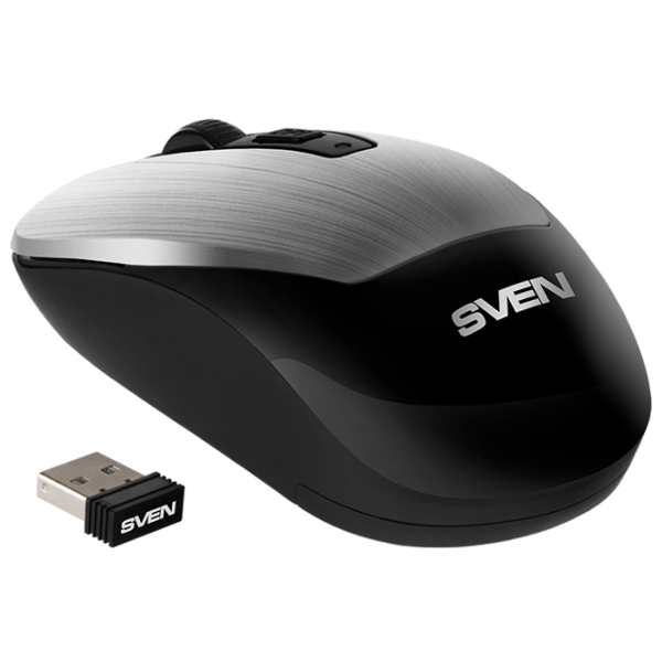 Mouse Sven RX-380W Silver Cu fir, 1600 dpi photo 3