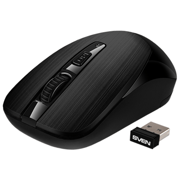 Мышь Sven RX-380W Черный Проводная, 1600 dpi photo 2