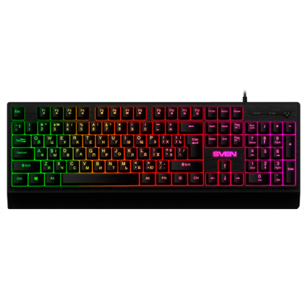 Tastatură Sven KB-C7150EL Black Gaming, Cu fir photo 1