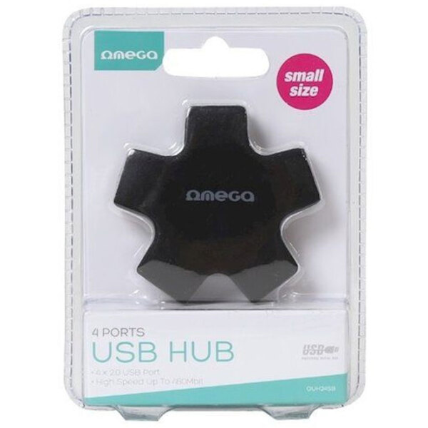 Adaptor Hub Omega OUH24SB Black  photo 2