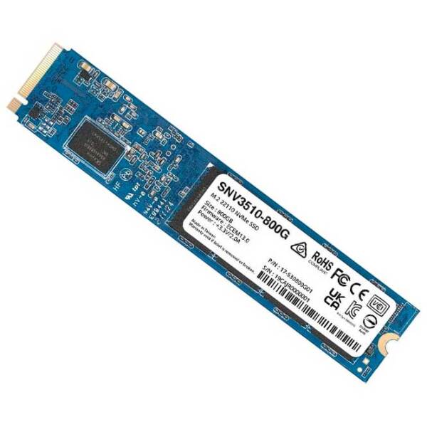 SSD Synology SNV3510 M.2 800 ГБ Скорость чтения: 3100 MБ/ с,Скорость записи: 1100 MБ/ с photo 2