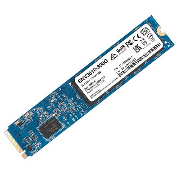 SSD Synology SNV3510 M.2 800 ГБ Скорость чтения: 3100 MБ/ с,Скорость записи: 1100 MБ/ с photo 3