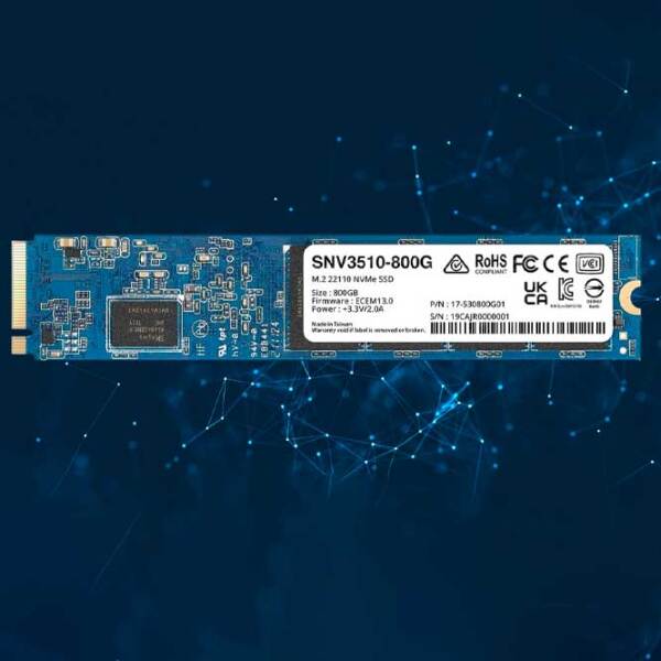 SSD Synology SNV3510 M.2 800 ГБ Скорость чтения: 3100 MБ/ с,Скорость записи: 1100 MБ/ с photo 5