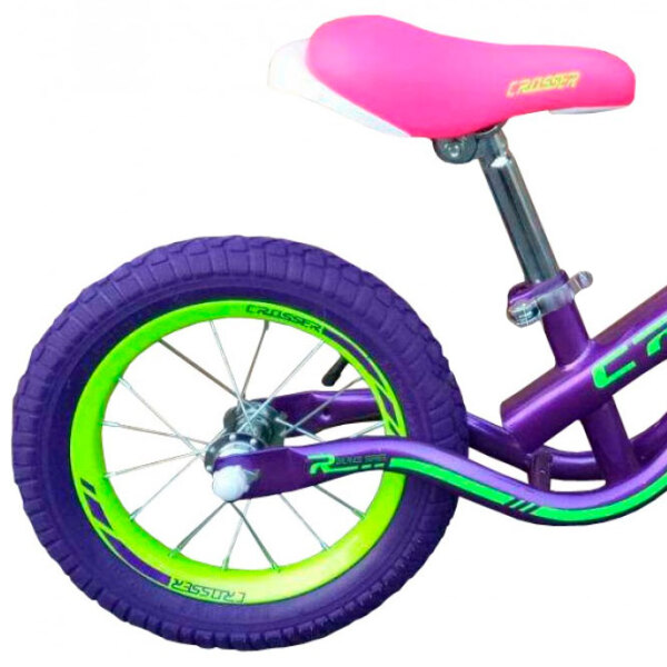 Bicicletă fără pedale Crosser Balance 12" Violet   / Pentru copii photo 1