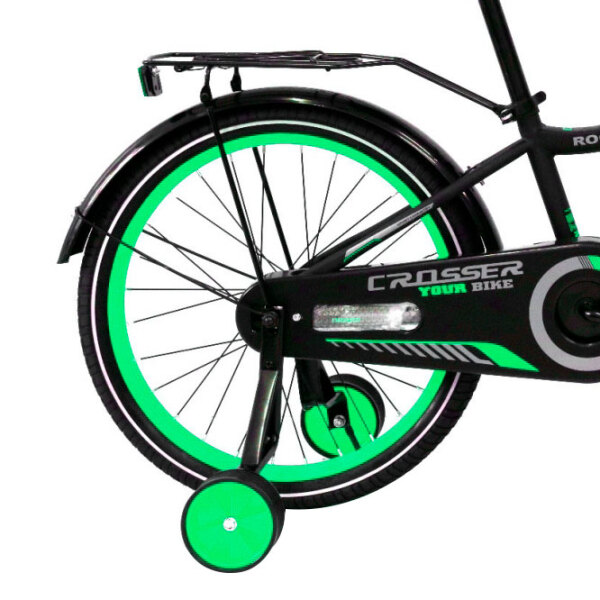 Bicicletă Crosser C13 20" Turquoise Black Oțel / Pentru copii photo 1