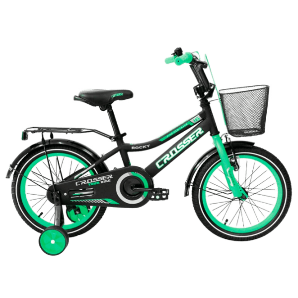 Bicicletă Crosser C13 16" Turquoise Black Oțel / Pentru copii photo 1