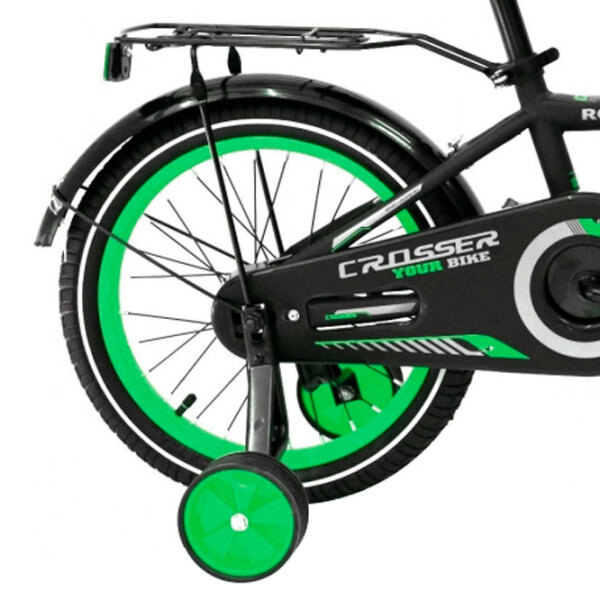 Bicicletă Crosser C13 16" Turquoise Black Oțel / Pentru copii photo 2