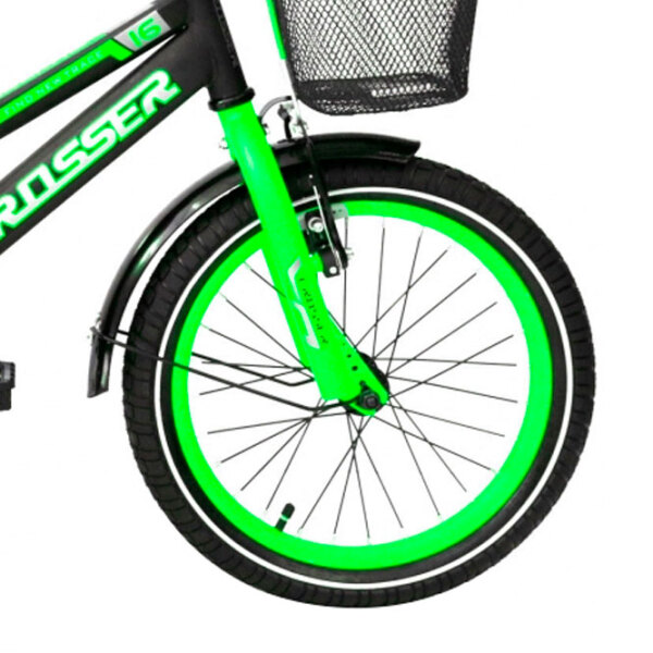 Bicicletă Crosser C13 16" Green Black Oțel / Pentru copii photo 3