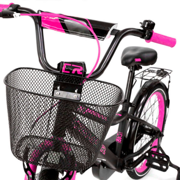 Bicicletă Crosser C13 20" Pink Black Oțel / Pentru copii photo 4