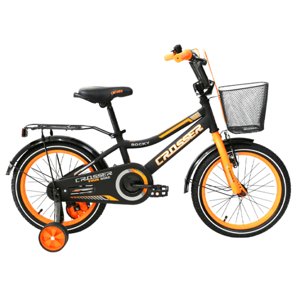 Bicicletă Crosser C13 16" Orange Black Oțel / Pentru copii photo 1
