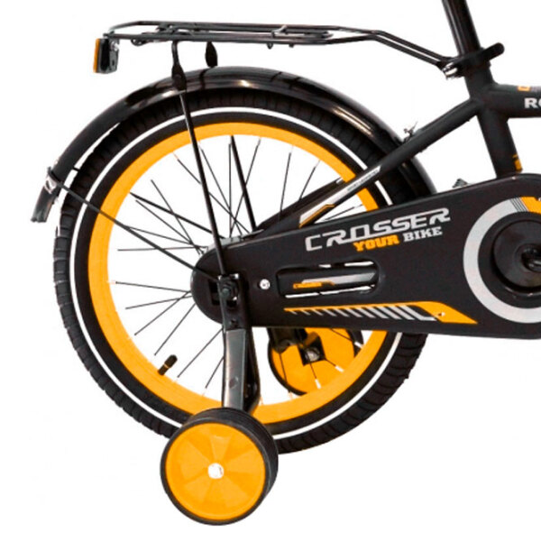 Bicicletă Crosser C13 16" Orange Black Oțel / Pentru copii photo 2