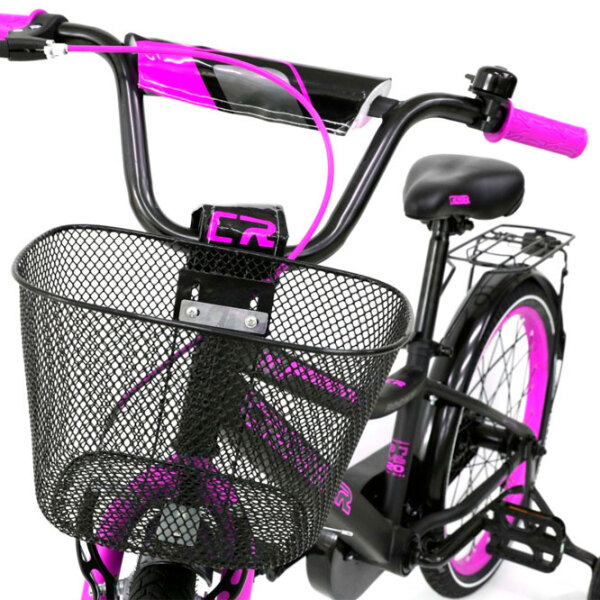 Bicicletă Crosser C13 14" Pink Black Oțel / Pentru copii photo 4