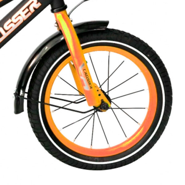 Велосипед Crosser C13 14" Оранжевый Черный Сталь / Детский photo 2
