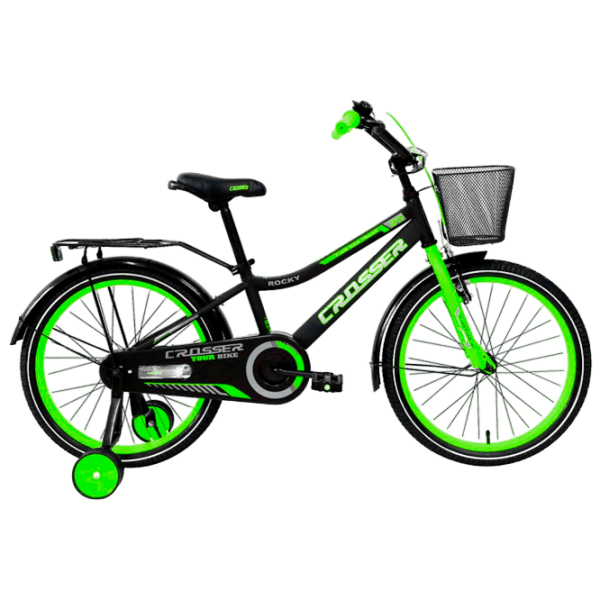 Bicicletă Crosser C13 20" Green Black Oțel / Pentru copii photo 1