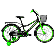 Bicicletă Crosser C13 20" Green Black Oțel / Pentru copii