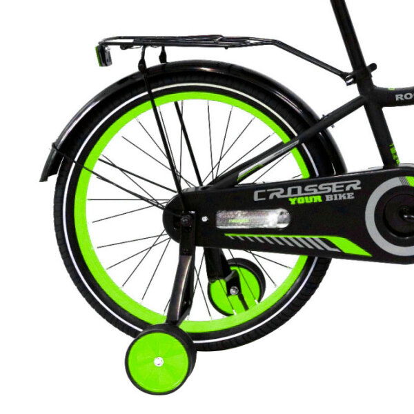 Bicicletă Crosser C13 20" Green Black Oțel / Pentru copii photo 2