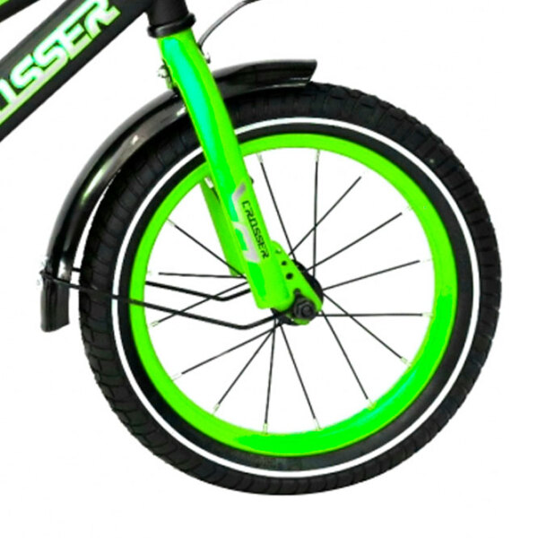 Bicicletă Crosser C13 14" Green Black Oțel / Pentru copii photo 2
