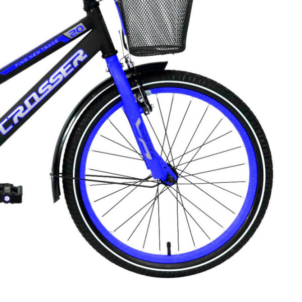 Bicicletă Crosser C13 20" Blue Black Oțel / Pentru copii photo 2