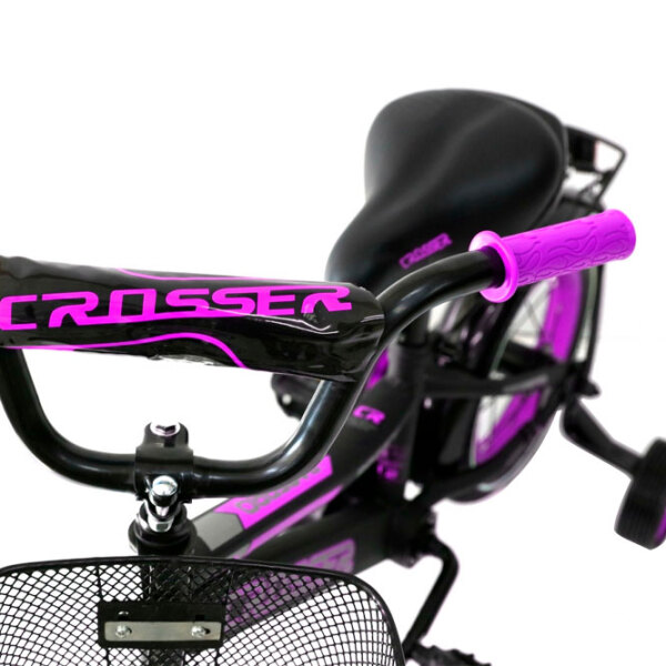 Bicicletă Crosser C13 12" Pink Oțel / Pentru copii photo 2