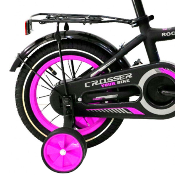 Bicicletă Crosser C13 12" Pink Oțel / Pentru copii photo 4