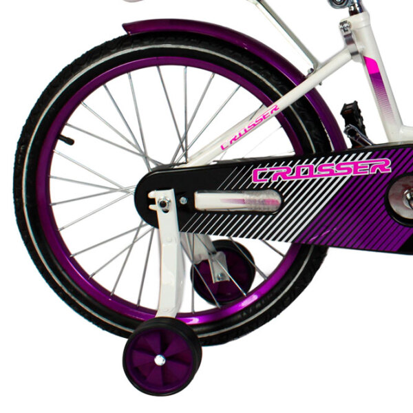 Велосипед Crosser C3 16" Фиолетовый White Сталь / Детский photo 2