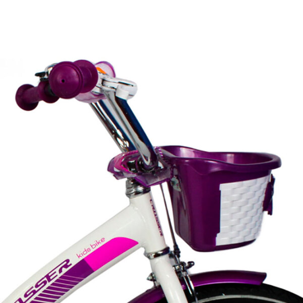 Bicicletă Crosser C3 20" Violet White Oțel / Pentru copii photo 3